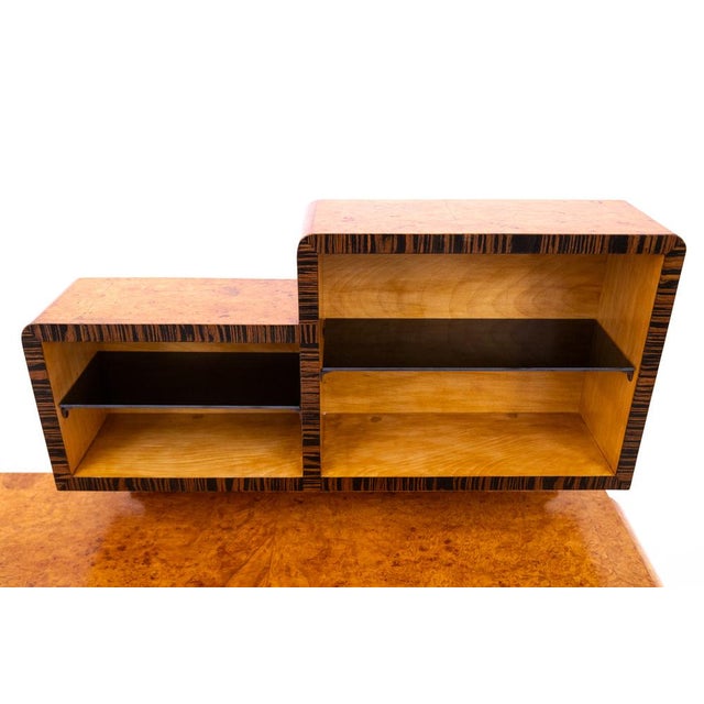 Art Deco Desk with Extension, Poland, 1950s. After Renovation. For Sale - Image 10 of 11