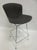 This is an original Bertoia bar height stool by Knoll, featuring a removable grey fabric seat and back. Harry Bertoia's...