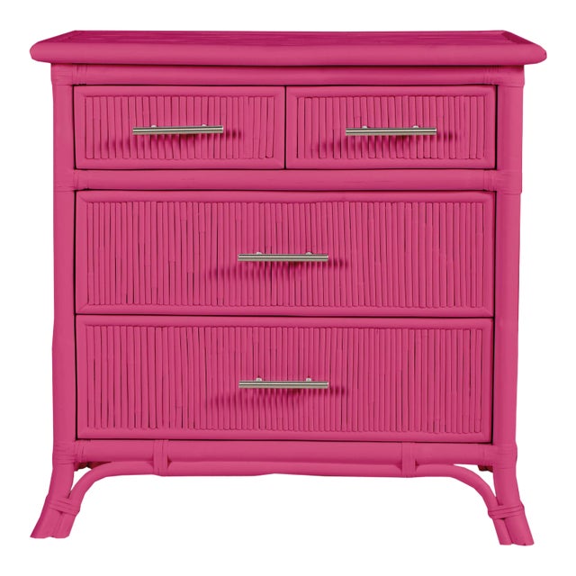 Aruba Four-Drawer Chest - Bright Pink For Sale