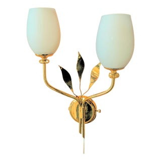 Brass Wall Light from Itsu Finland, 1950s For Sale