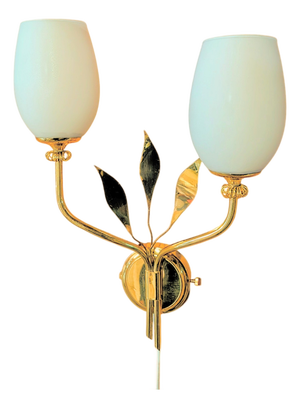 Brass Wall Light from Itsu Finland, 1950s