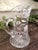 Late 19th Century Antique Sparkling American Brilliant Cut Crystal Heavy Floral Serving Pitcher For Sale - Image 5 of 9