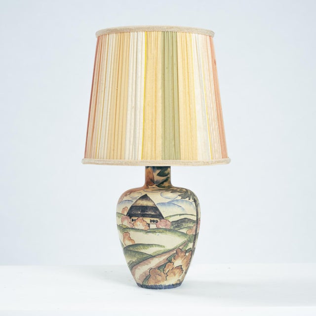 Art Nouveau Table Lamp by Großherzoglichen Keramik-Manufaktur Darmstadt, 1930s For Sale - Image 9 of 11