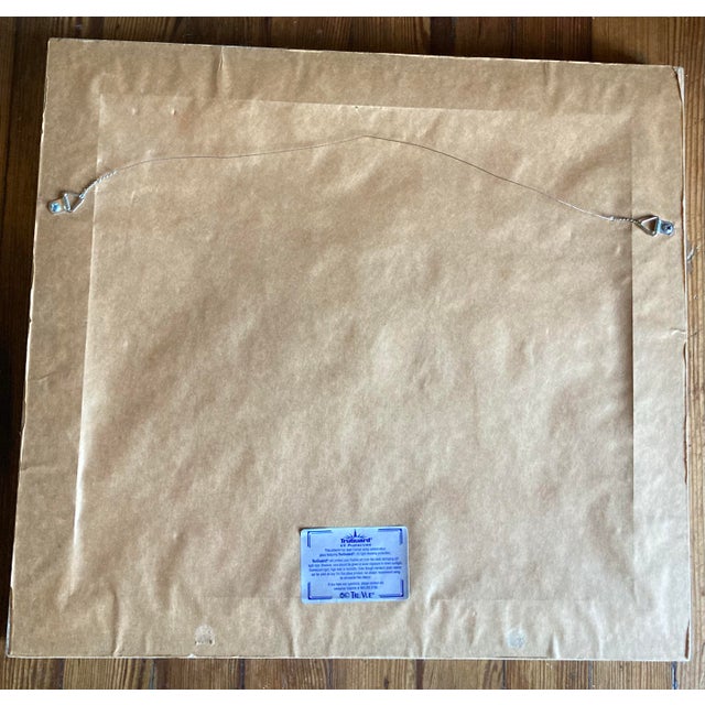 Pistachio Original 19th Century Framed Chromolithograph of Cassell Fern With Hand Painted Watercolor Matting. For Sale - Image 8 of 10