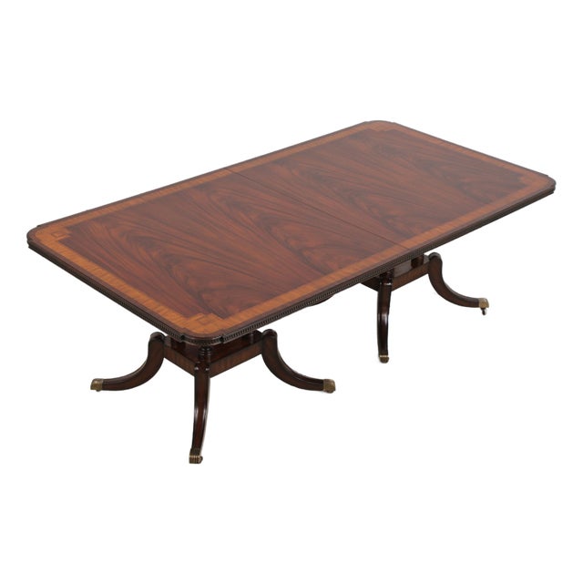 Maitland Smith Flame Mahogany Dining Table For Sale