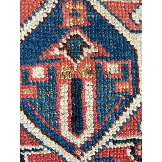 Small Bag Face Qashqai Rug, 1890s For Sale - Image 13 of 18