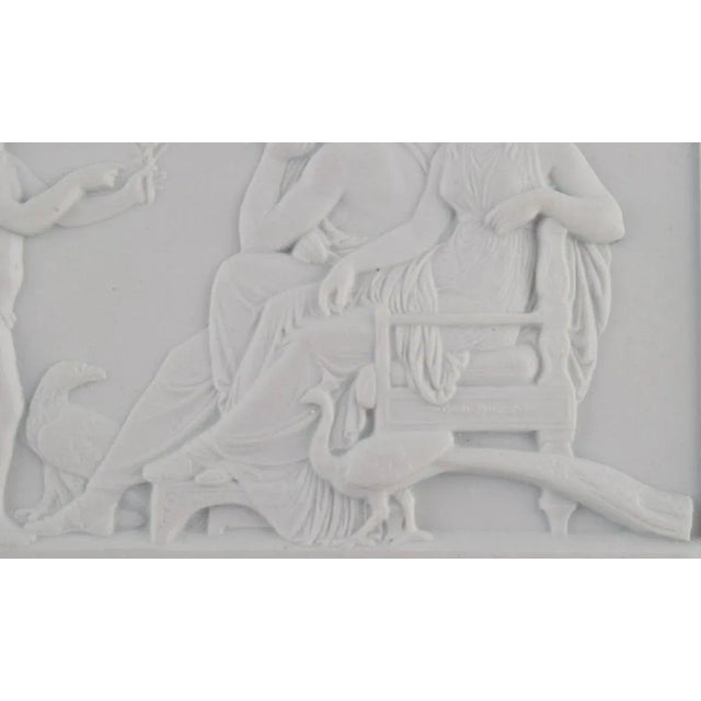 Antique Biscuit Wall Plaque from Bing and Grøndahl For Sale - Image 4 of 6