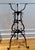 Art Nouveau Continental Wrought Iron Tripod Plant Stand With Scrollwork and Foliage Circa 1880 For Sale - Image 3 of 17