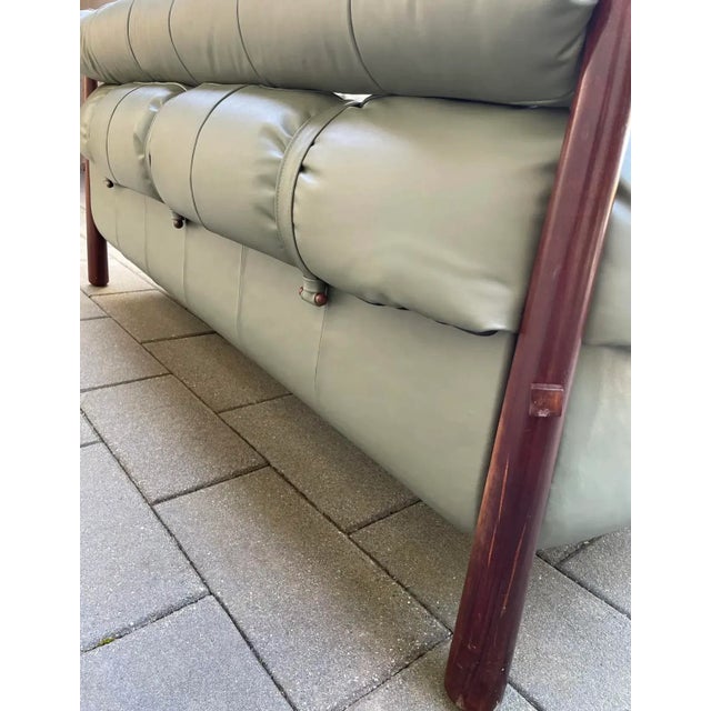 Wood 1970s Percival Lafer Mp-81 Leather Sofa For Sale - Image 7 of 12