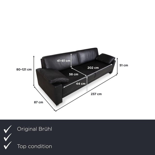 with this Brühl Alba three-seater sofa, you're getting a sofa that instantly exudes a clean, modern look thanks to its...