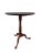 1970s Walnut Pie Crust Side Table Georgian Style Tripod Pedestal For Sale - Image 12 of 18