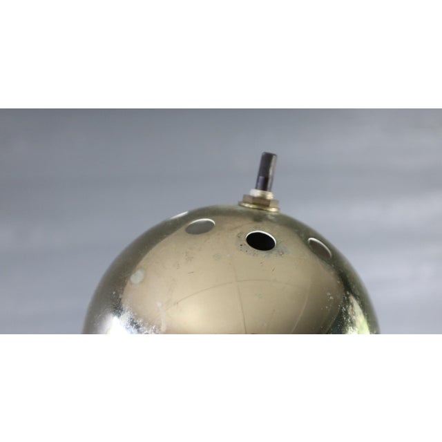 Very cool vintage triennale, Arredoluce, or Italian style adjustable/articulating 3 arm brass plate floor lamp with marble...