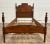 Antique Twin Size Burled or Flame Mahogany Bed For Sale - Image 12 of 12
