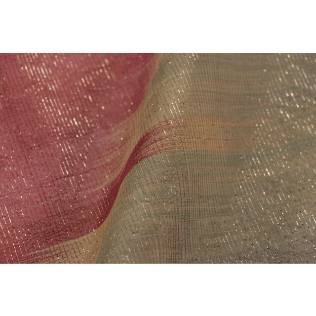 Textile Antique Persian Yazd Silk Textile With "Tree of Life" Embroidery - Rug & Kilim For Sale - Image 7 of 8