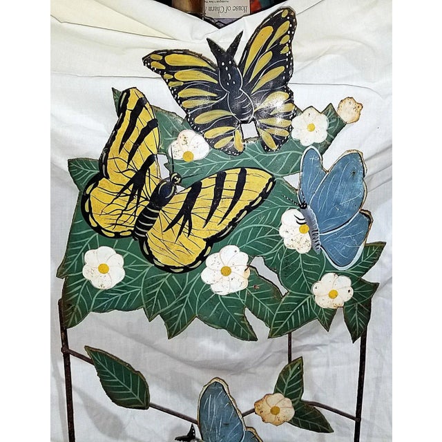 Metal Vintage Garden Art Bird Metal Sculptures, Set of 4 For Sale - Image 7 of 12