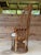 Vintage Mid-Century Bohemian Wicker & Rattan Peacock Fan Chair For Sale - Image 4 of 12