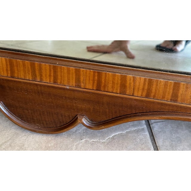 Rectangle Federal or Empire-Style Satinwood Marquetry Wall Mirror For Sale - Image 10 of 16