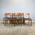 1960s Dining Chairs in Teak and Leather by Henning Kjaernulf for Korup Stolefabrik, 1960s, Set of 6 For Sale - Image 5 of 16