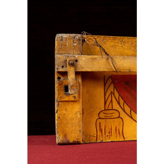 Mustard Early 20th Century "Ponies" Carnival/Circus Attraction Panel For Sale - Image 8 of 15