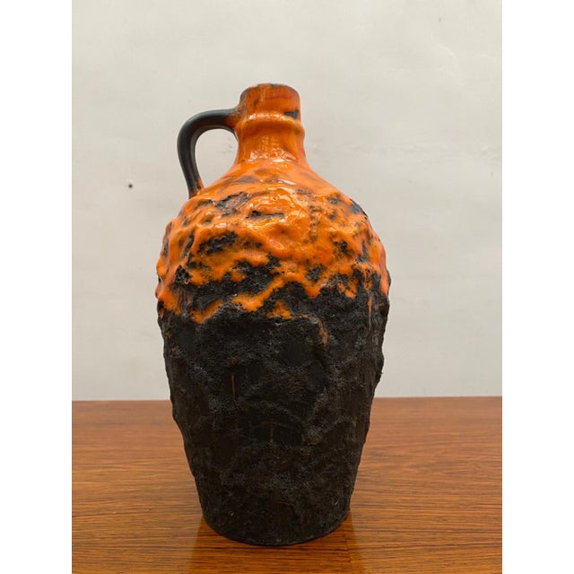 German Ceramic Vase in Fat Lava by Carstens Tönnieshof, 1960s For Sale - Image 4 of 10