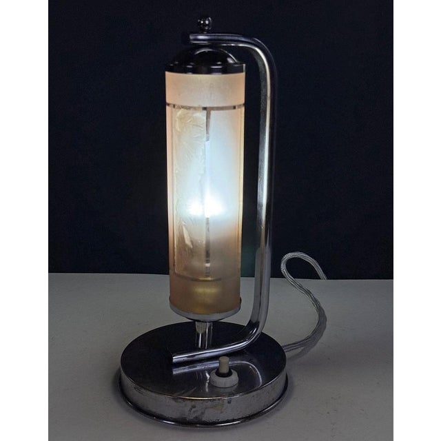 Bauhaus Bauhaus Chrome Table Lamp, 1930s For Sale - Image 3 of 6