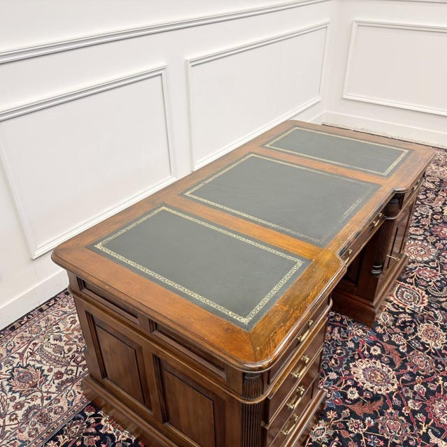 English Chesterfield Desk with Backboard For Sale - Image 16 of 18