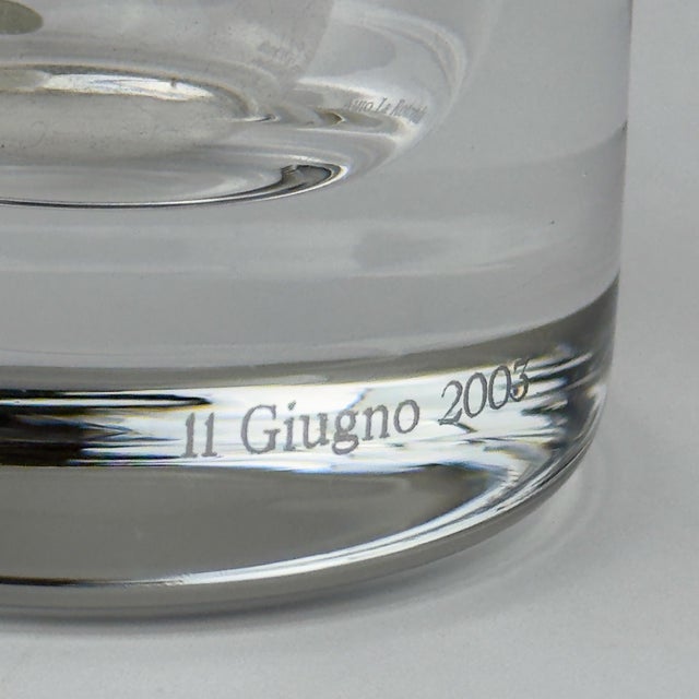 Mercedes-Benz Auto Rotonda Crystal Glass Vase by Il Giugno, 2003 For Sale - Image 10 of 17