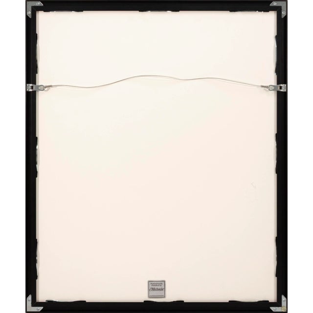 A vibrant and dynamic contemporary abstract expressionist mixed-media on paper signed "John B" on the lower right. The...