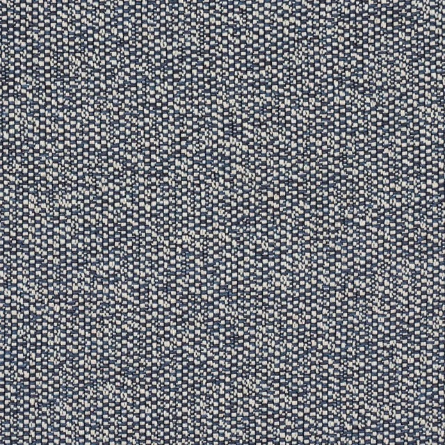 Contemporary SAMPLE - Schumacher Gus Indoor/Outdoor Fabric In Indigo For Sale - Image 3 of 3