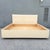 Postmodern Cream Lacquer Laminate King Size Bedframe With Bullnose Nightstands For Sale - Image 9 of 12