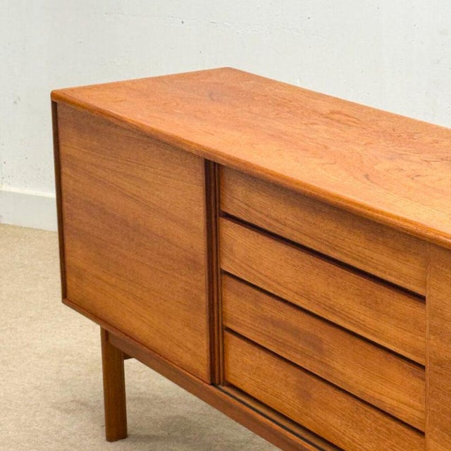 Brown Mid-Century Danish Teak Sideboard, 1960s For Sale - Image 8 of 14