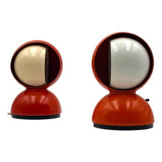 Eclisse Table and Wall Lamps by Vico Magistretti for Artemide, 1970s, Set of 2 For Sale