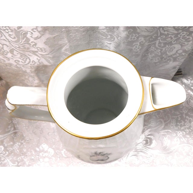 1970s Rosenthal Coffee Pot in Grey Rose For Sale - Image 12 of 13