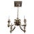 4-Light Chandelier Nickel Plated Georgian Style For Sale - Image 13 of 13