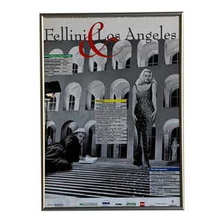 Vintage Movie Poster “Fellini and Los Angeles For Sale
