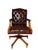 English Chesterfield-Style Swivel Chair For Sale - Image 5 of 5