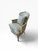 Vintage French Louis XV Style Striped Silk Bergère Chair With Matching Pillow For Sale - Image 4 of 16