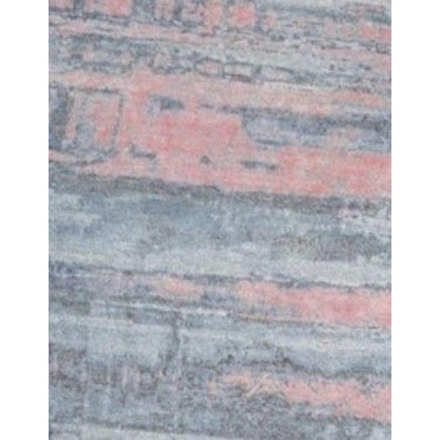 Modern Handmade Borderless Wool & Silk Modern Rug. 9' X 12" For Sale - Image 3 of 3
