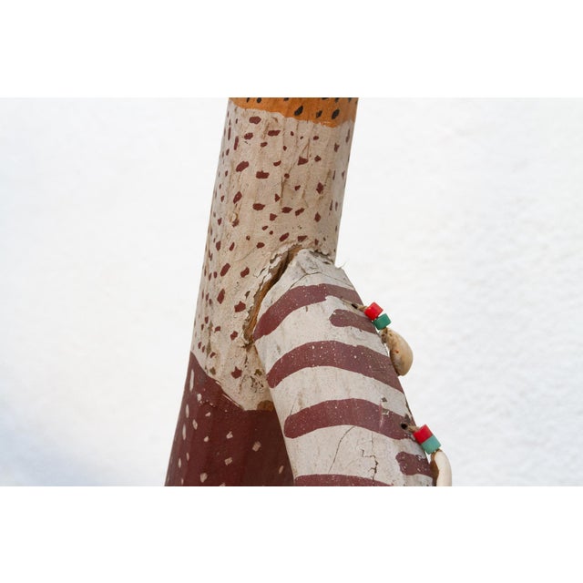 19th Century Exceptional 79" Tall African Antelope Figure For Sale - Image 5 of 12