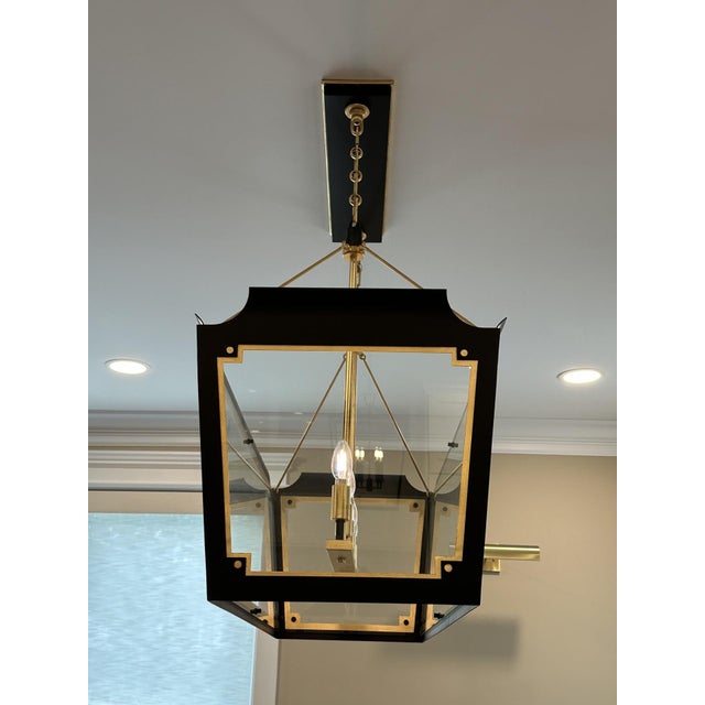 Julie Neill Caddo Medium Linear Lantern Signature Collection For Sale In Philadelphia - Image 6 of 6