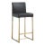 Furnish your kitchen or bar area in contemporary style with the Denmark counter stool. The gold solid stainless steel...