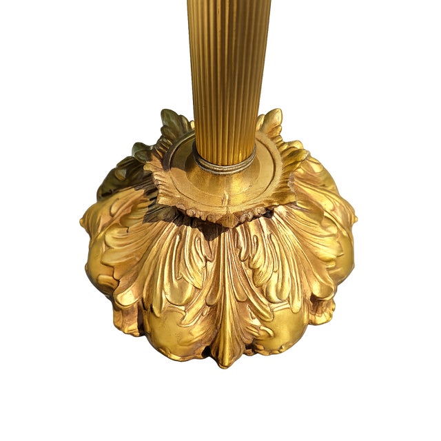 1960s 1969 L&l WMC Hollywood Regency Cherub Victorian Revival Parlor Lamp For Sale - Image 5 of 8