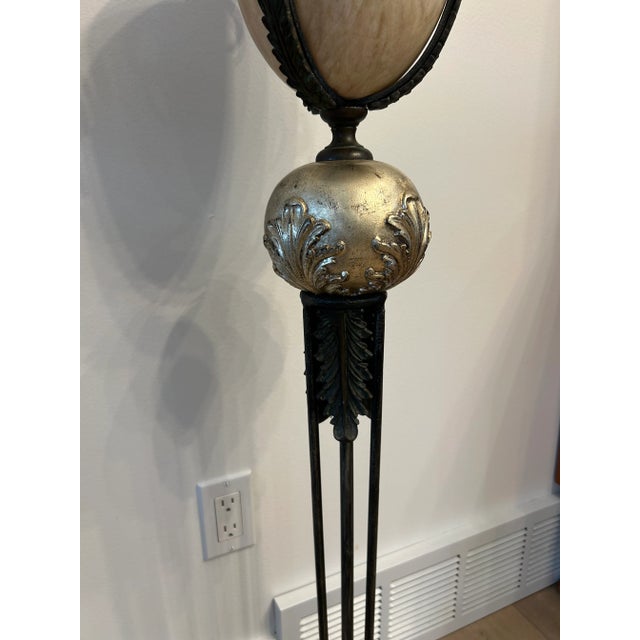 Pair of Stunning Vintage Maitland Smith Penshell Floor Lamps For Sale - Image 10 of 15