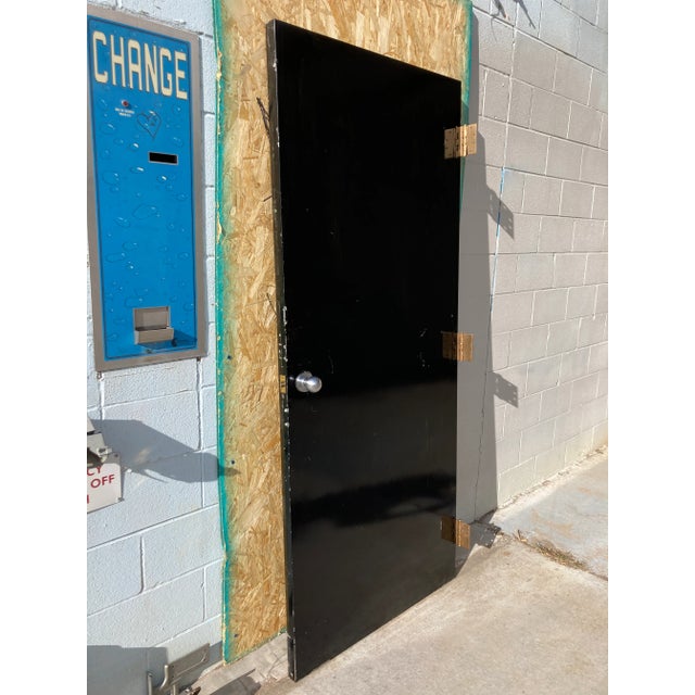 Black Industrial Steel Fireproof “PyroDor” Door From D-H Inc. For Sale - Image 8 of 13