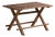 Antique X-Shape Dining Table, 1920s For Sale