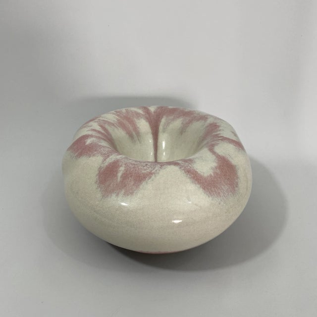 Postmodern Tony Evans Biomorphic Raku Ceramic Catchall Bowl For Sale - Image 3 of 13