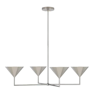 Paloma Contreras for Visual Comfort Signature Collection Orsay XL Chandelier in Polished Nickel