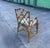 Chinese Chippendale Fretwork Bamboo Armchair Desk Chair With Cushion For Sale In West Palm - Image 6 of 8