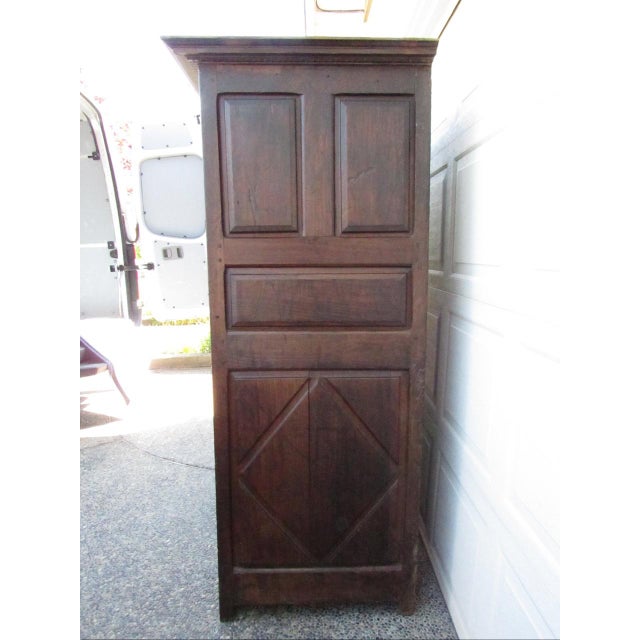 18th. Century Paneled French Armoire From Normandy For Sale - Image 9 of 18