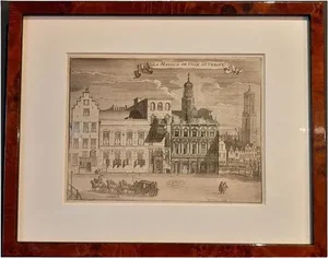 J. Harrewijn, City Hall of Utrecht in the Netherlands, 1697, Paper